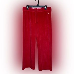 LOVE PINK RED VICTORIAS SECRET VS SWEATPANTS LARGE